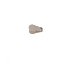 Eindstuk 3.0 mm plat zilver