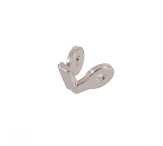 Plaatscharnier met lip zilver
