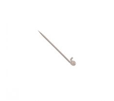 Brochespeld 30.0 mm met stift zilver