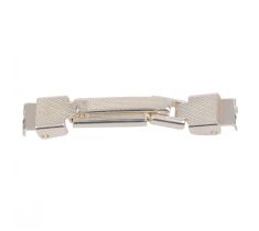 Klapslot 5.0 mm verend bewerkt met eindstukken zilver