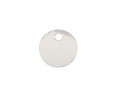 Stempelplaatje 8.0 mm rond zilver