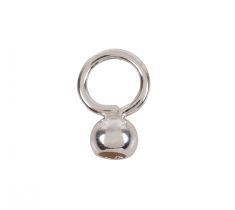 Inlakbal 3.0 mm met groot dicht oog zilver