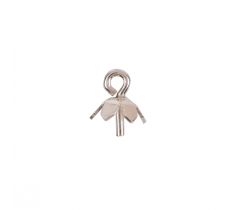 Tulp 2.5 x 3.5 mm met stift zilver