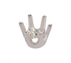 Chaton 6-poot onderwaarts 5.5 mm zilver