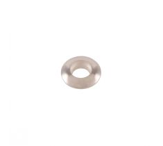 Zetkast rond lins open glad 4.0 mm steenmaat zilver