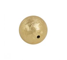 Bal 2-gats 20.0 mm ijsmattering zilver verguld