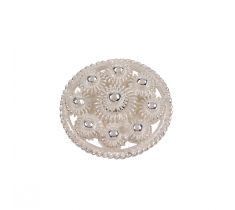 Goese knoop 14.0 mm zilver