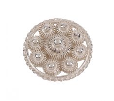 Goese knoop 18.0 mm zilver