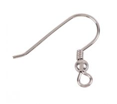 Oorhaak met spiraal en oog zilver