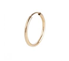 Oorring 20.0 mm flexibel zilver verguld