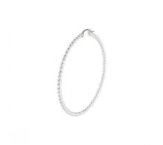 Oorring 36.0 mm pareldraad zilver