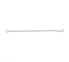 Veiligheidskettinkje gourmet collier 6 cm zilver