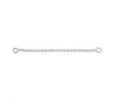 Veiligheidskettinkje anker collier 6 cm middel zilver