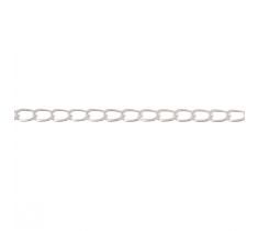 Gourmet collier wijde schakel 2.8 mm zilver