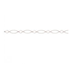 Jasseron collier figaro schakel 2.5 mm zilver