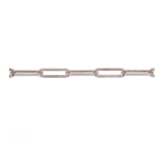 Anker collier paperclip vlak geslepen 3.7 mm zilver