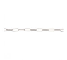Anker collier paperclip rond ongeslepen 2.5 mm zilver