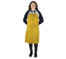 Leren werkschort geel Durston