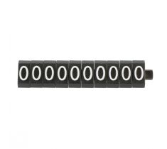 10 LOSSE CIJFERS 0 CLASSIC ZWART 3 MM.