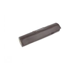 Opbergrol collier 36 messing haakjes bruin