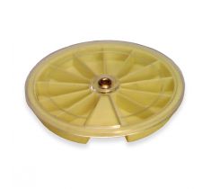 VAKDOOS 12 VAKS ROND GEEL 80 MM.