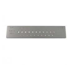 Trekijzer vierkant 3.0 - 0.5 mm - 31 gats