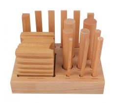 Scharnierank met 14 profielen hout