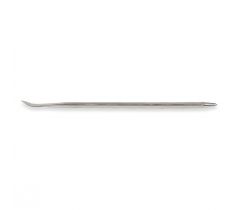 Bruneerstaal gebogen met kraspen 180 mm.