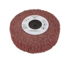 Polijstschijf lamellen rood 110 x 30 mm met kern grof