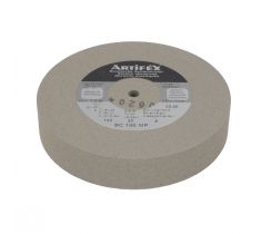 Polijstschijf rubber 100 x 20 mm groen 150 MP asgat 7.4 mm Artifex