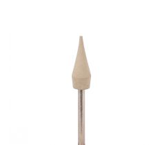 Hangmotorschijf rubber punt spits 16.0 x 6.0 mm wit