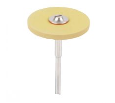 Hangmotorschijf 25.0 x 2.0 mm geel vlak met stift Ceragloss HP Edenta