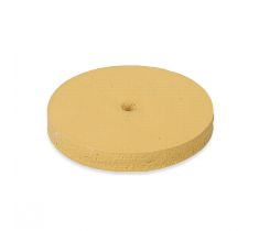 Hangmotorschijf rubber 22.0 x 3.5 mm geel rond Dedeco