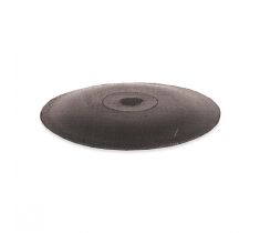Hangmotorschijf 22.0 x 3.5 mm zwart vogeltong hard silicon carbide zonder stift Dedeco