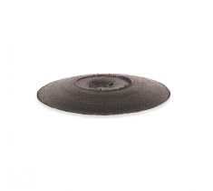 Hangmotorschijf 15.0 x 3.0 mm zwart vogeltong hard silicon carbide zonder stift Dedeco