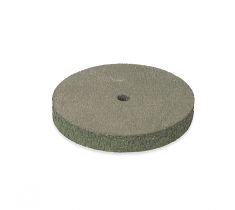 Hangmotorschijf 22.0 x 3.5 mm groen rond grof silicon carbide zonder stift Dedeco
