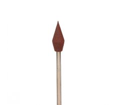 Hangmotorschijf 6.0 x 15.0 mm rood punt spits fijn aluminium carbide met stift Dedeco