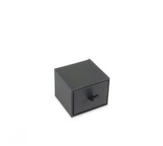 Ringendoosje zwart 55 x 55 x 45 mm