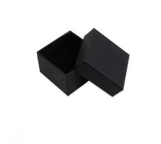 Ringendoosje zwart/zwart 50 x 50 x 32 mm