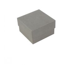 Horlogedoosje grijs/zwart 90 x 90 x 57 mm