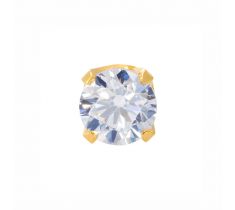 1 paar Inverness 33C schietoorstekers 5.0 mm chaton zirconia verguld