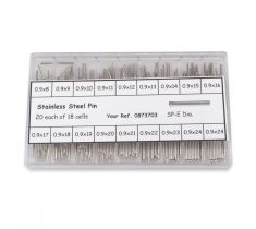 ASS. STALEN PINNEN 8 T/M 24 MM 1.0 MM DIK