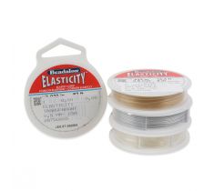 Rijgdraad Elasticity satin gold 1.0 mm - 5 meter Beadalon