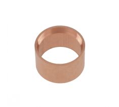 Zetkast rond open glad 6.50 mm buitenmaat 14 karaat roodgoud
