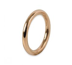 Aanschuifring 2.5 mm rond ringmaat 16.0 - 14 karaat roodgoud