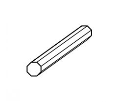 Octogoon 5.0 mm 14 karaat roodgoud