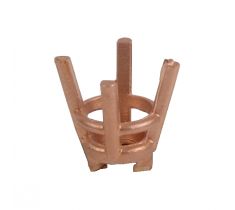 Domino chaton CR4 - 9.0 mm 14 karaat roodgoud