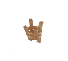 *18K RG DOMINO CHATON CO2 4 X 3 MM