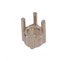 Chaton 4-poot recht 2.2 mm 18 karaat witgoud