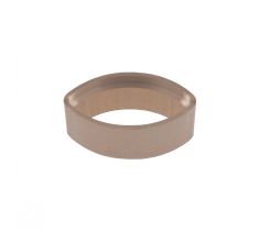 Zetkast markies open glad 8.0 x 4.0 mm 18 karaat witgoud